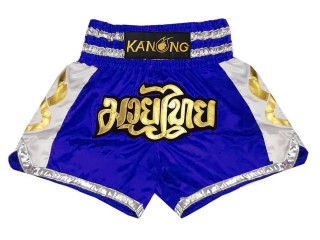 Kanong Muay Thai boxing Shorts : KNS-141-Blue